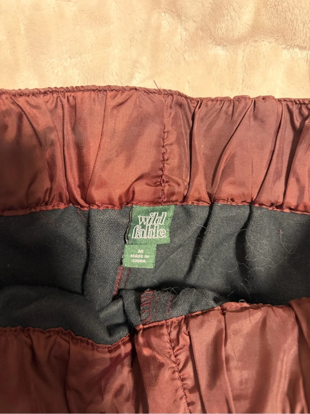 wild fable Faux Leather Mini Skirt in Burgundy - Picture 3 of 3